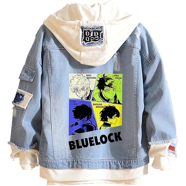 Lapus Unisex False Two Pieces Denim Jacket Fashion Denim Hoodies